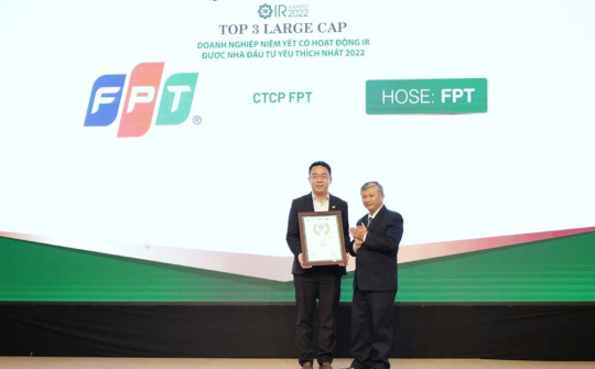 FPT được xướng tên ở cả hai hạng mục Top 3 của IR Awards 2022