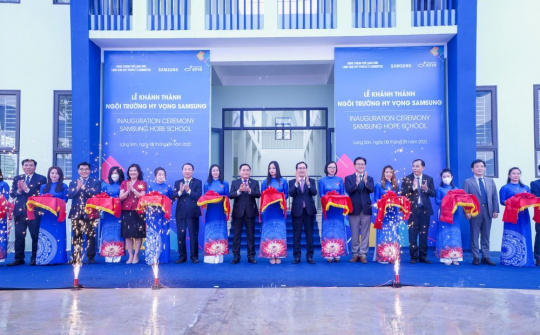 "Ngôi trường Hy vọng Samsung" thứ 4 được khánh thành đúng dịp vào năm học mới