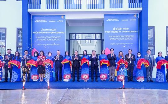 "Ngôi trường Hy vọng Samsung" thứ 4 được khánh thành đúng dịp vào năm học mới