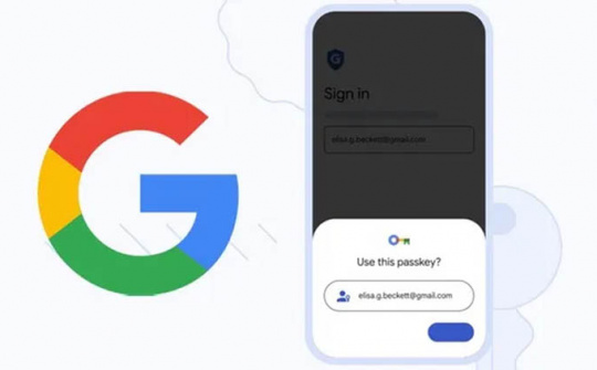 Google dùng passkey làm phương thức đăng nhập mặc định