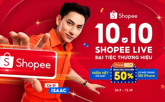 Shopee tiếp tục khai thác "chủ bài" Shopee Live cho mùa mua sắm cuối năm