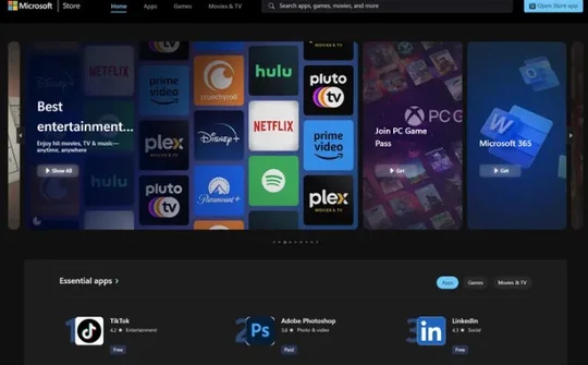 Microsoft ra mắt cửa hàng ứng dụng web mới cho Windows