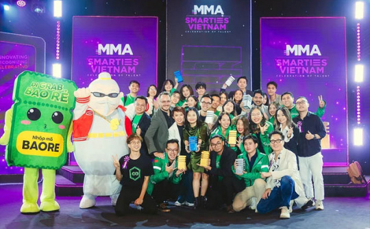 Grab bội thu giải thưởng tại Smarties Vietnam 2023