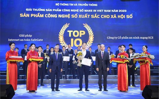 Giải pháp SafeGate đạt giải thưởng sản phẩm công nghệ số xuất sắc Make in Viet Nam 2023