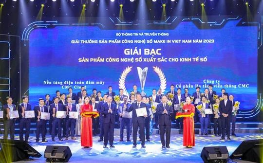 CMC Cloud giành giải Bạc sản phẩm Make in Vietnam 2023 xuất sắc cho kinh tế số