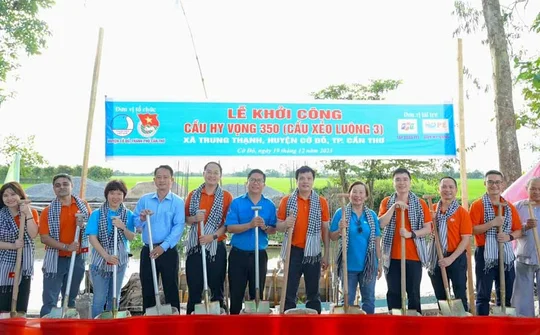 Tập đoàn FPT và Quỹ Hy Vọng khởi công cầu Hy Vọng số 350