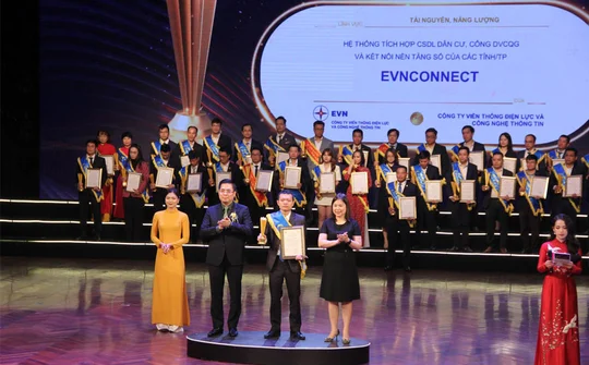 Hai sản phẩm của EVNICT xuất sắc giành giải thưởng Sao Khuê 2023