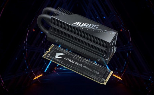 SSD AORUS Gen5 10000 trình làng với tốc độ 10GB/giây trở lên!