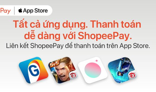 Ví điện tử ShopeePay trở thành phương thức thanh toán trên App Store tại Việt Nam