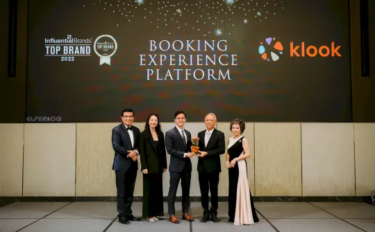 Klook được vinh danh Nền tảng đặt trải nghiệm có tầm ảnh hưởng hàng đầu châu Á năm 2022