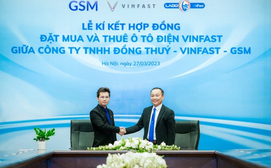 Lado taxi mua và thuê 540 xe điện VinFast