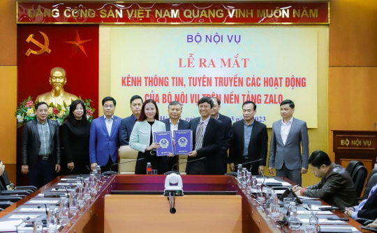 Chính thức ra mắt trang Zalo Bộ Nội vụ