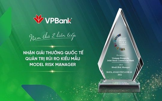 VPBank nhận giải thưởng quốc tế về quản trị rủi ro nhờ chuyển đổi số