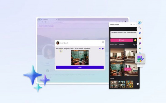 Microsoft triển khai Image Creator cho người dùng Edge
