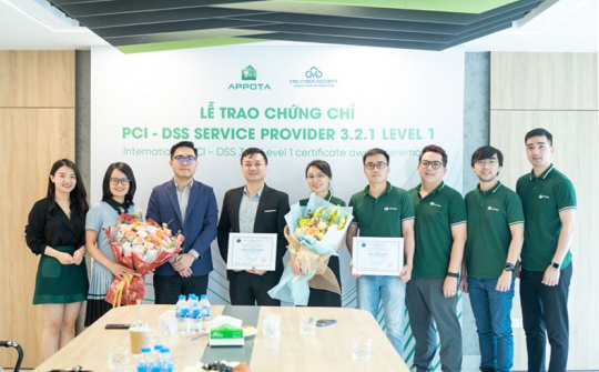 CMC Cyber Security trao chứng chỉ bảo mật PCI DSS cho Appota