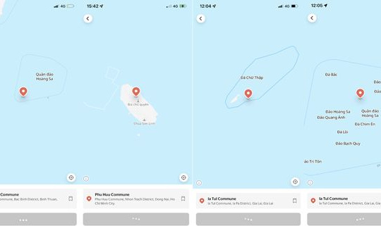 Grab Việt Nam khắc phục lỗi hiển thị thông tin sai lệch về chủ quyền Việt Nam