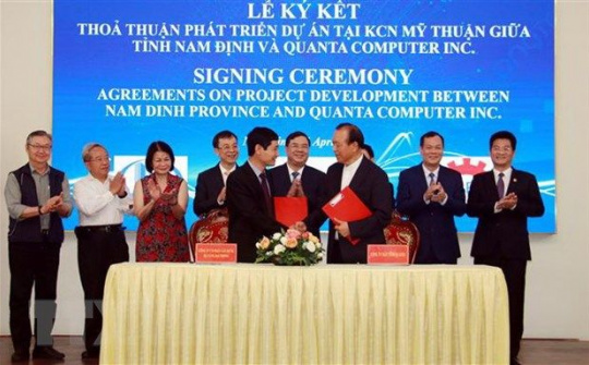 Tập đoàn Quanta đầu tư 120 triệu USD sản xuất máy tính tại Nam Định