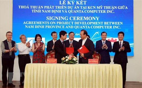 Tập đoàn Quanta đầu tư 120 triệu USD sản xuất máy tính tại Nam Định