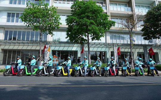 Ứng dụng Baemin thử nghiệm giao hàng bằng xe máy điện