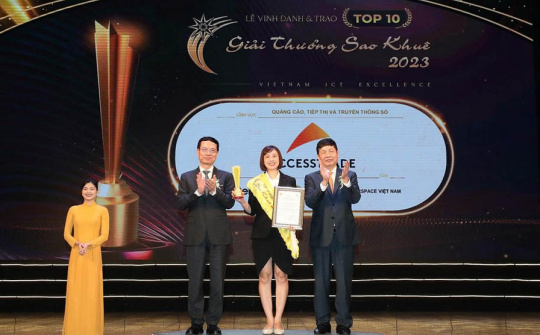 ACCESSTRADE Việt Nam thắng lớn với danh hiệu top 10 xuất sắc nhất Sao Khuê 2023