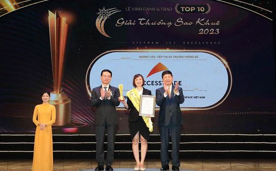 ACCESSTRADE Việt Nam thắng lớn với danh hiệu top 10 xuất sắc nhất Sao Khuê 2023