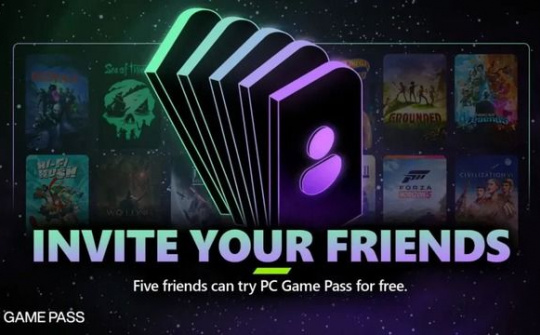 Xbox cho phép mời bạn bè chơi thử miễn phí Game Pass