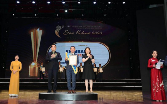 Eximbank đạt giải thưởng Sao Khuê về lĩnh vực ngân hàng số