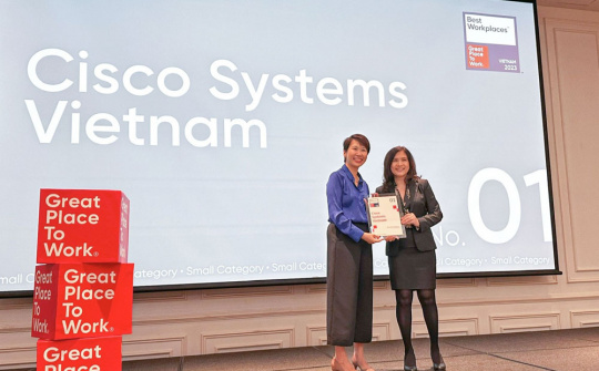 Cisco dẫn đầu bảng xếp hạng Nơi làm việc tốt nhất Việt Nam 2023