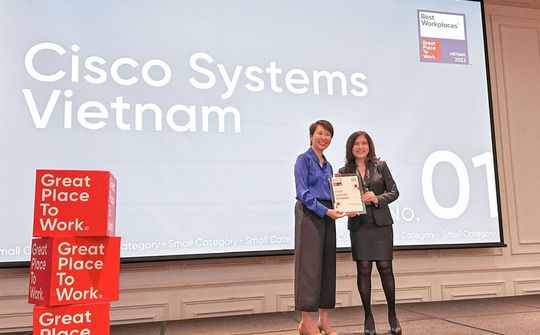 Cisco dẫn đầu bảng xếp hạng Nơi làm việc tốt nhất Việt Nam 2023