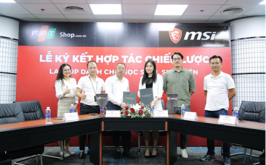 FPT Shop ký kết hợp tác với MSI tập trung bán các dòng laptop gaming