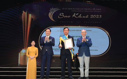 NAPA đạt giải thưởng Sao Khuê 2023 cho dịch vụ tư vấn và phát triển giải pháp công nghệ