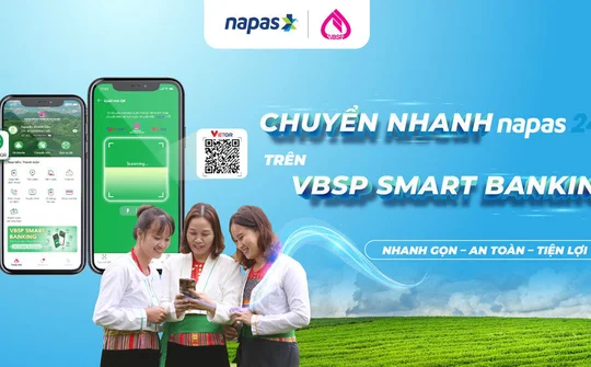 Dịch vụ Chuyển nhanh NAPAS 247 tiếp cận khách hàng của Ngân hàng CSXH