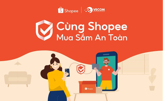 Shopee vừa hợp tác cùng VECOM về mua sắm an toàn