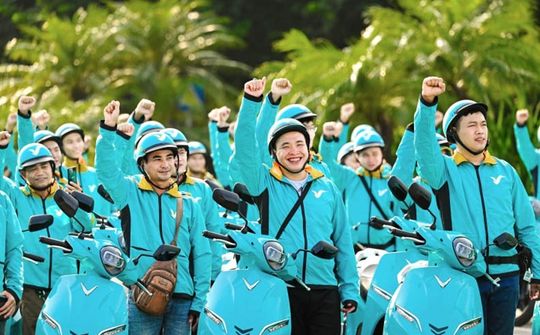 Ra mắt dịch vụ vận chuyển bằng xe máy điện Xanh SM Bike