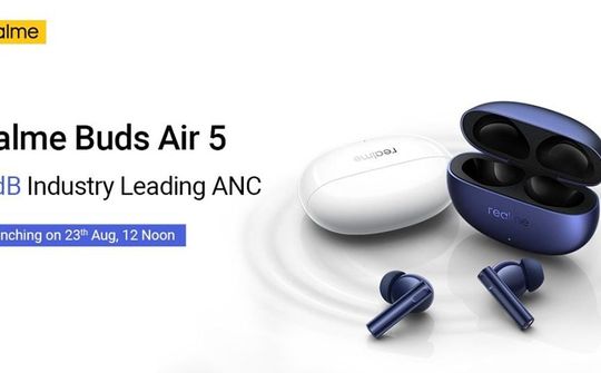 Tai nghe Realme Buds Air 5 sẽ ra mắt vào ngày 23/8