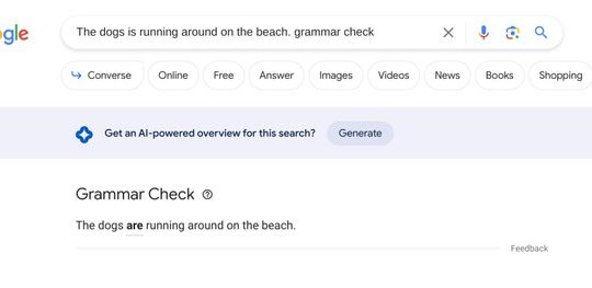 Google thêm tính năng kiểm tra ngữ pháp tiếng Anh