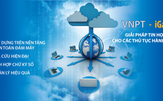 80% địa phương sử dụng giải pháp cổng dịch vụ công VNPT i-Gate đạt mức độ chuyển đổi số tốt nhất