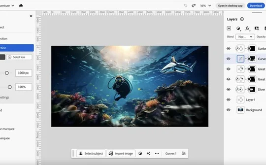 Adobe ra mắt Photoshop phiên bản web