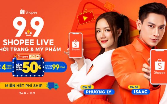 Dàn sao quy tụ tại siêu sale 9.9 trên Shopee