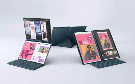 Lenovo ra mắt mẫu máy tính xách tay Yoga Book 9i tại CES 2024