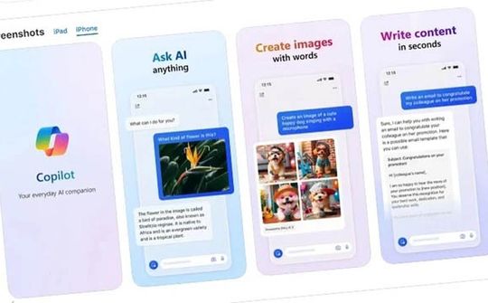 Microsoft phát hành miễn phí ứng dụng Copilot đến iOS