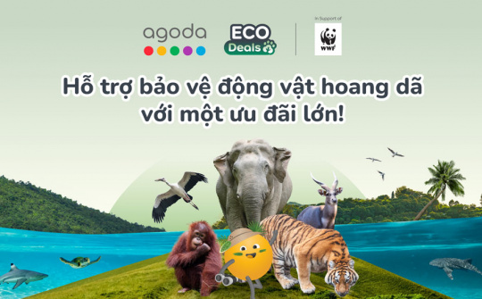 Agoda mở rộng Ưu đãi Sinh thái, hướng tới đóng góp 1 triệu USD cho bảo tồn động vật hoang dã