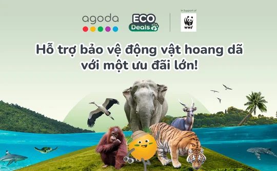 Agoda mở rộng Ưu đãi Sinh thái, hướng tới đóng góp 1 triệu USD cho bảo tồn động vật hoang dã