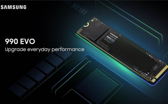 Samsung ra mắt ổ SSD 990 EVO mới với tốc độ đọc 5000MB/S