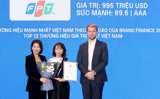 FPT trong Top 10 công ty tăng giá trị thương hiệu nhanh nhất Việt Nam