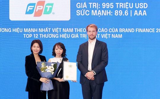 FPT trong Top 10 công ty tăng giá trị thương hiệu nhanh nhất Việt Nam