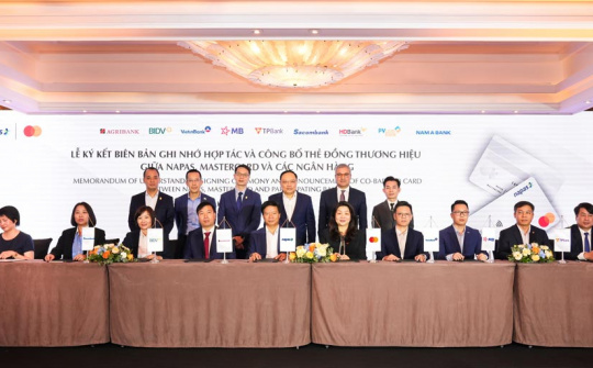 Mastercard và NAPAS hợp tác phát hành Thẻ đồng thương hiệu với các ngân hàng