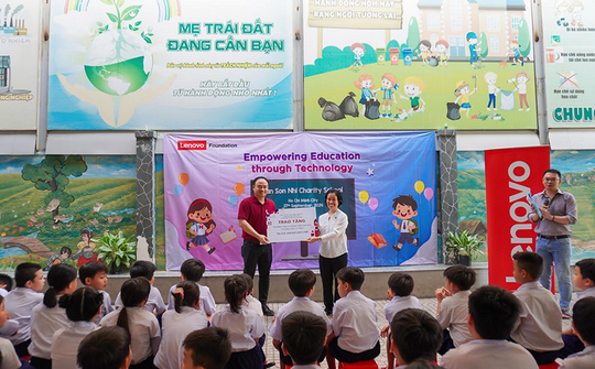 Lenovo tiếp tục đẩy mạnh giáo dục công nghệ cho trẻ em có hoàn cảnh khó khăn