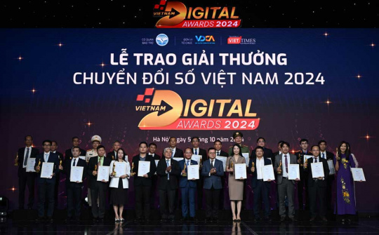 Vietnam Digital Awards 2024 vinh danh 45 đơn vị, sản phẩm và giải pháp