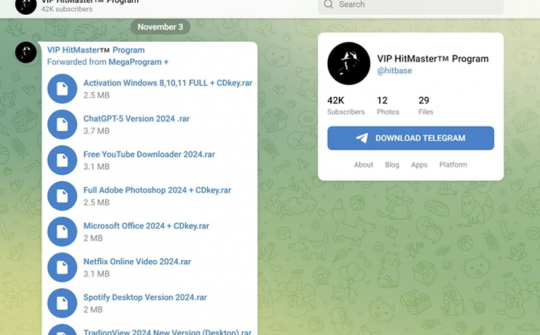 Mã độc Lumma Stealer đang lây lan nhanh chóng qua Telegram